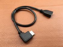 Hanging wall-mounted wall TV HD HDMI connector down right angle 90-degree turn corner HDMI extension cord extension cord