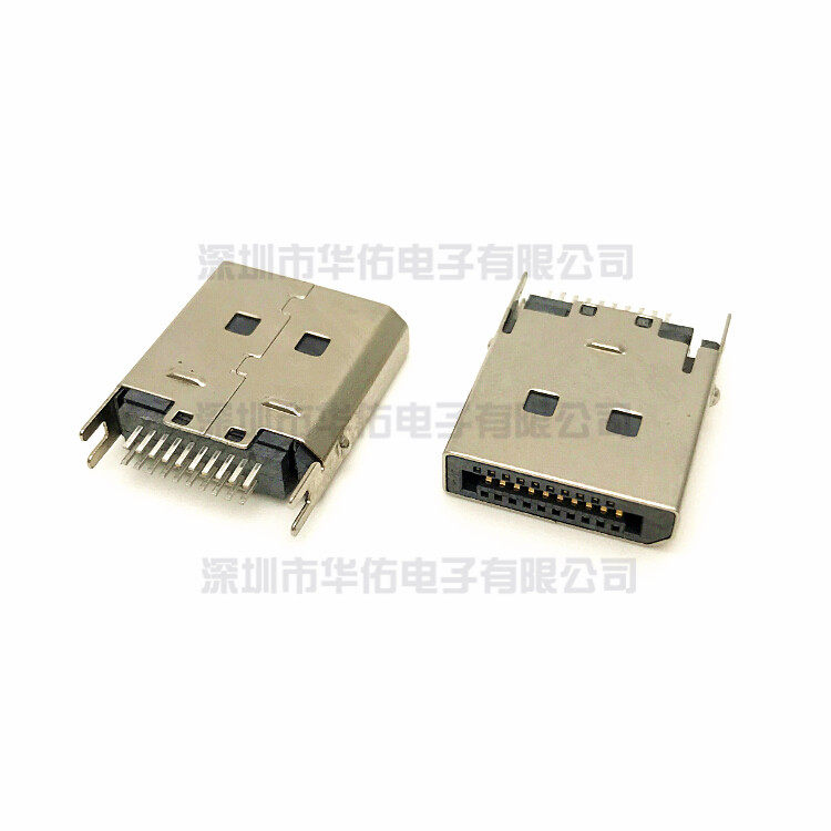 DisplayPort high-definition connector DP20P male head splint (no snap hook) 20P board end connector-Taobao