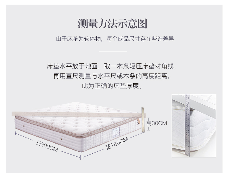 Vàng có thể con latex nệm lò xo nệm Simmons lò xo Khách sạn Hyatt Shimao vừa phải độ cứng 1.8m - Nệm đệm 1m