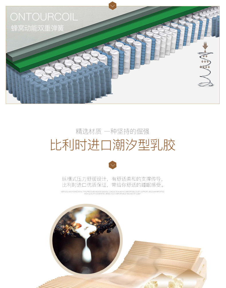 Vàng có thể trẻ em di chuyển qua latex nệm lò xo Dubai Kempinski Hotel đoạn 1.5m1.8 mét Graydon - Nệm đệm foam