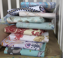 All cotton Egyptian long-staple cotton tribute satin 1 5 1 8 2 M cotton printed sheet bed hats quilt cover single piece can be customized