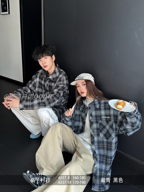 Qiaodiana 2026 New Spring Men's Fleece-Lined Shirt Jacket, Fashionable, Casual, Trendy, Stylish, Loose Fit Qiaodiana 2026 New Spring Men's Fleece-Lined Shirt Jacket, Fashionable, Casual, Trendy, Stylish, Loose Fit