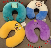 (1 piece) Cartoon travel creative neck pillow male and female cervical spine u type pillow