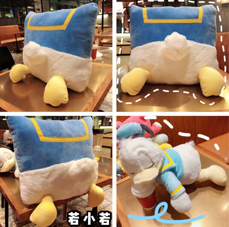 ) Refueling Duck Butt Plush Hold Pillowed Duck Duck Fart Back Cushion Seat Sofa Cushions Soft Cute Headboard Leaning Back