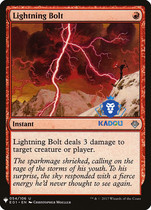 Card] Magic: The Gathering Mystic Master Mystic Booster Pack MB1 Silver Red Lightning Strike