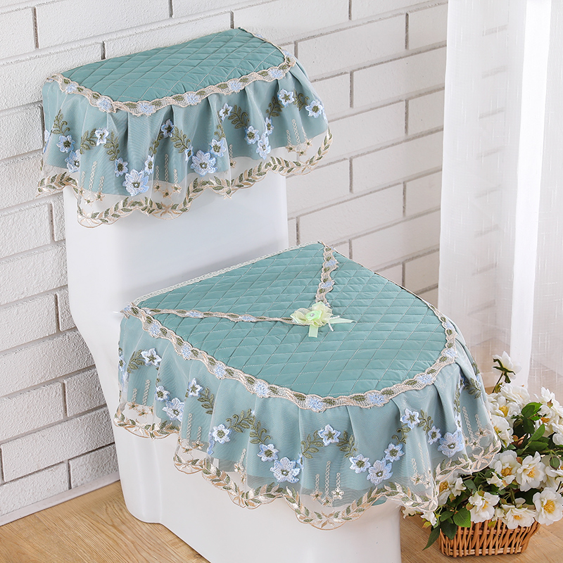 Four-season available toilet three-piece set toilet cushion cushion three-piece tank cover zipper toilet cushion set toilet ring