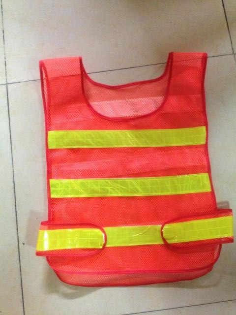 Guangzhou reflective vest with reflective waistcoat traffic safety reflective clothing printed with printed characters