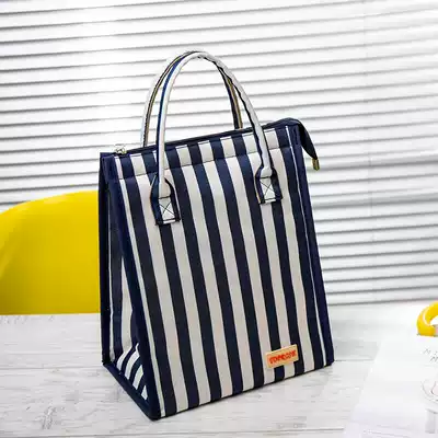 Japanese-style bento with portable thick aluminum foil waterproof insulation bag office workers large capacity lunch lunch lunch bag