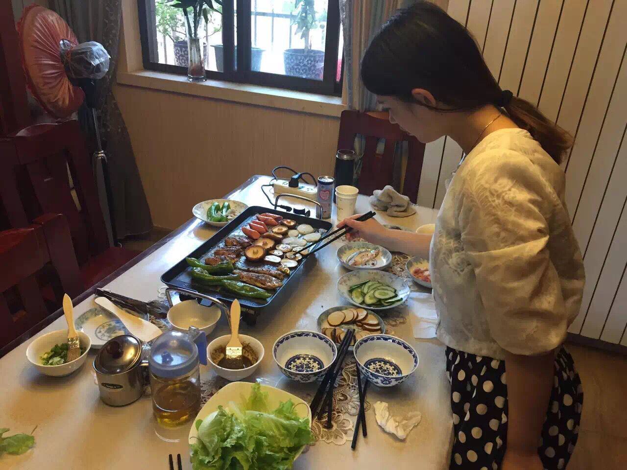 (Daily coin grab)Ju Braised king 40x23cm Korean household electric barbecue grill smoke-free non-stick barbecue pot