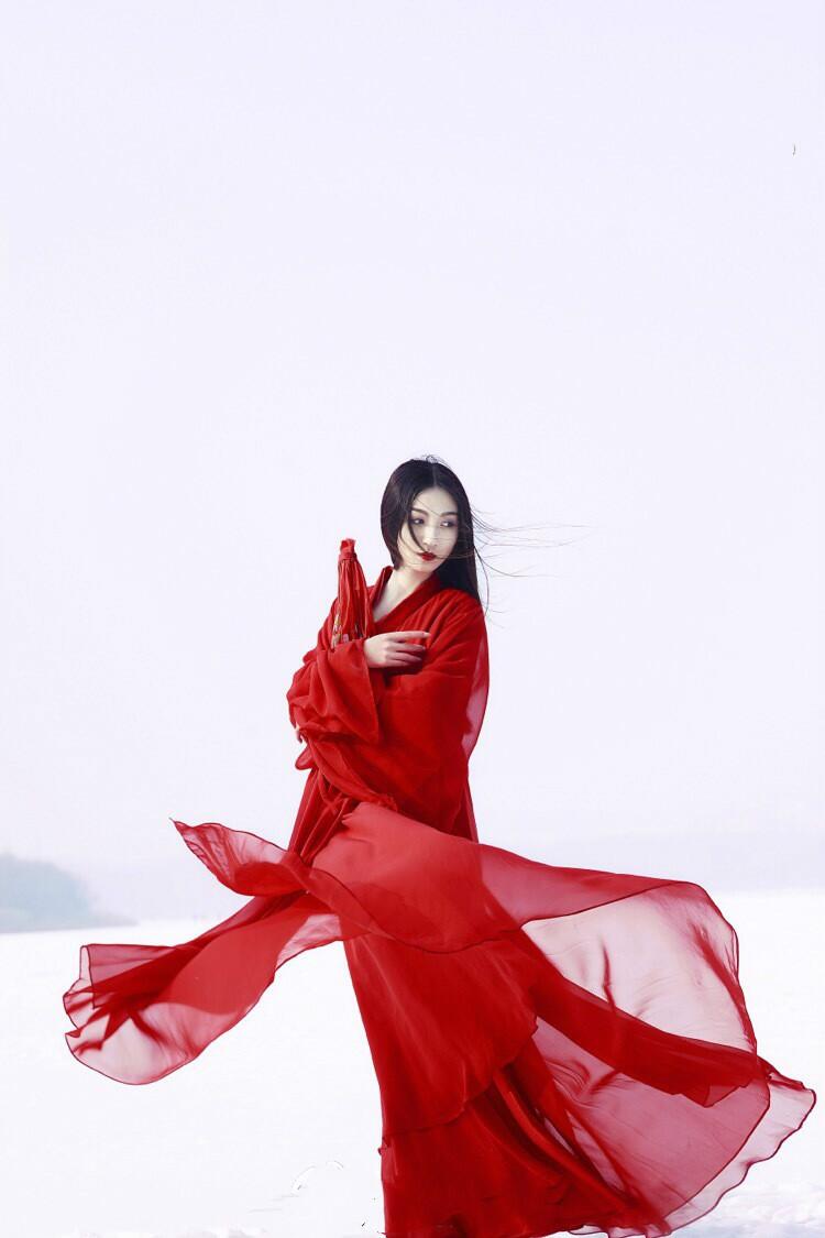 Hongyan Wei Jinfeng Daily Han Clothing Antique Chinese Wide Sleeve Immortal Skirt Student Antique Suit Performance Costume