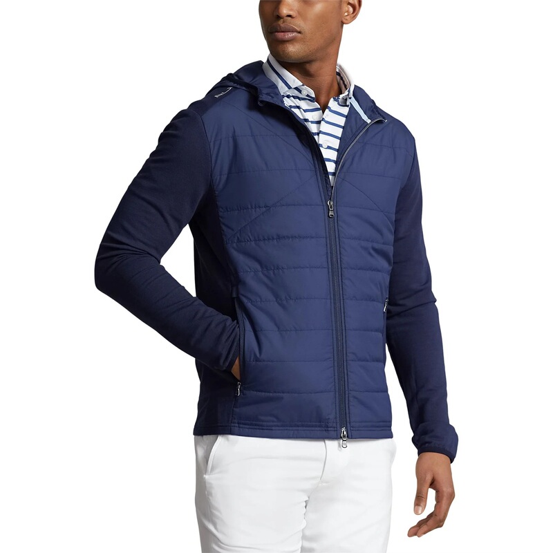 Rlx Ralph Lauren Men's Sports Sweatshirt Golf Padded Jacket Wool Knit Coat Rlx Ralph Lauren Men's Sports Sweatshirt Golf Padded Jacket Wool Knit Coat