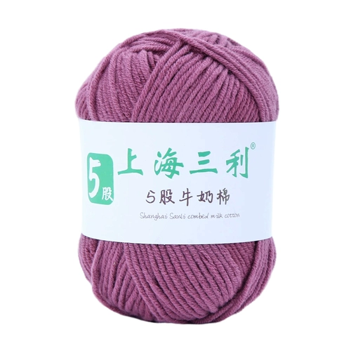 上海三利 Плетеный детский шерстяной шарф ручной работы, свитер, клубок пряжи, «сделай сам»