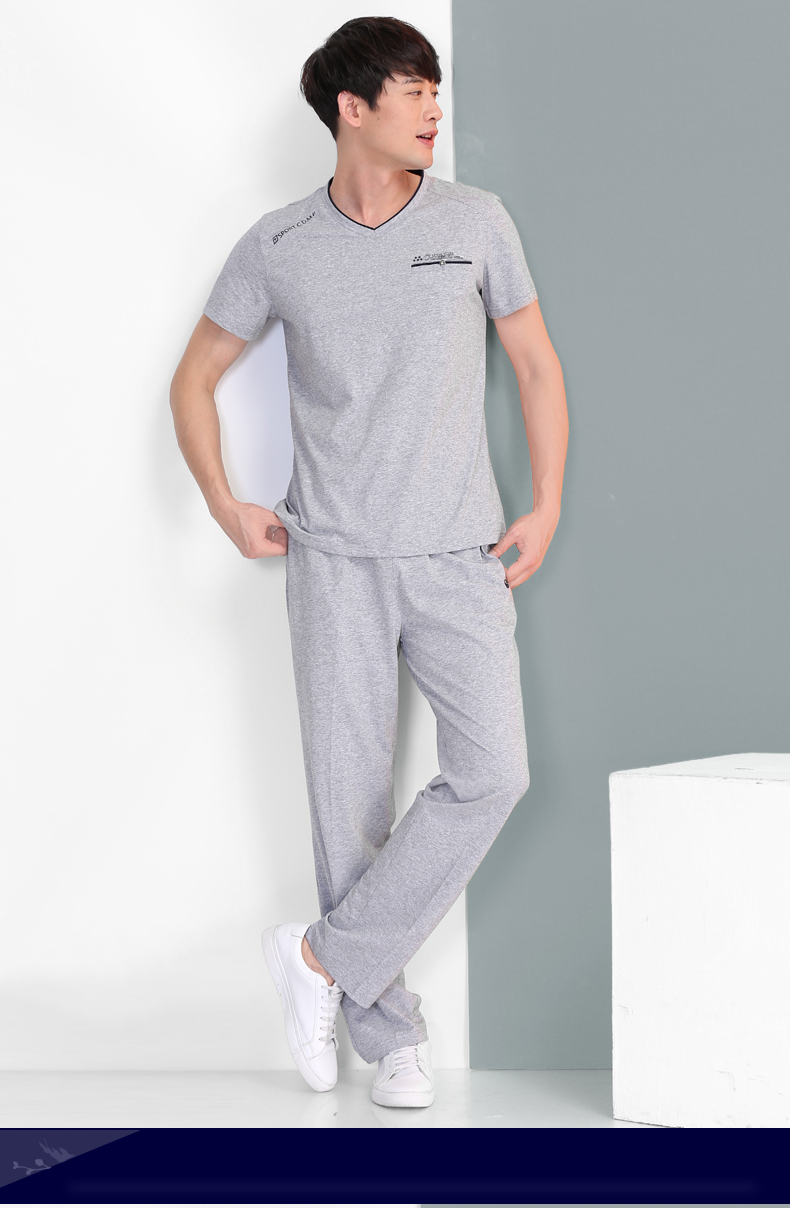 City Demei hè mới giản dị cổ chữ V cỡ lớn cotton mỏng thể thao ngoài trời phù hợp với áo thun nam tay ngắn - Thể thao sau bộ thể thao nữ đẹp