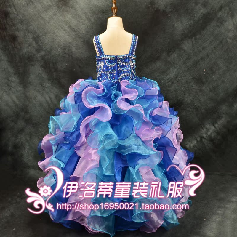 Girls Model Show Áo dài Váy dạ hội Trẻ em Trang phục Cô gái Công chúa Váy Cô gái Trang phục Váy đồ vest cho bé trai sơ sinh