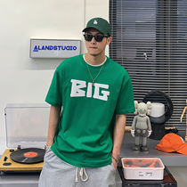 Xu Tailang 2022 New Short Sleeve T-Shirt Male Summer Ins Tide Cards Half Sleeve Casual Loose Letter Printed Compassionate