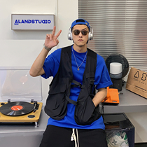 Xu Tailang Han Wind hiphop Fried Street Stack Wearing Waistcoat Vest Mens Summer Functional Wind Tooling Military Fishing Horse Pinch