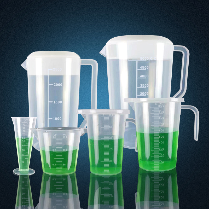 Milk Cover Pot Quantity Lift Cup With Scale Plastic Bucket 5000 Ml Meter Large Volume Test Dose Cup with lid-Taobao