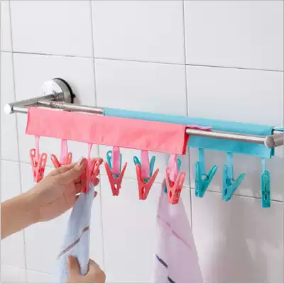 Portable fabric hanger foldable travel hanger bathroom hanger clothes clip