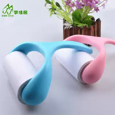 Hair remover pet household sticky paper tearable 10cm wool dust removal roller clothes sticky wool roller