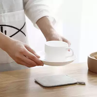 Mengjiaju fabric linen Japanese coaster coffee coaster insulation mat