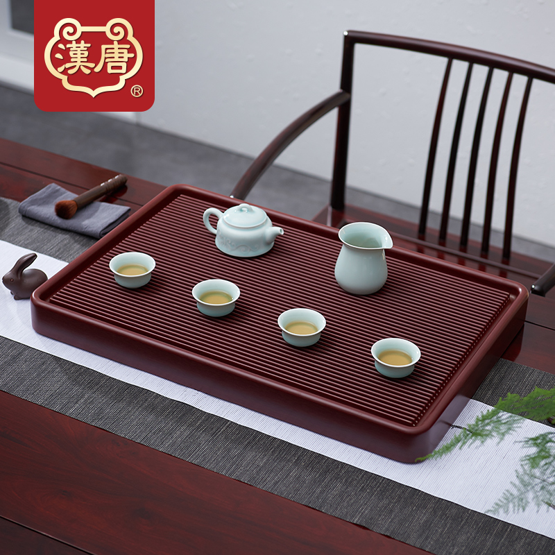 Han and tang dynasties tea bakelite tea tray tea sets of I and contracted household rectangle electric bakelite tea tray was dry sea terms drainage