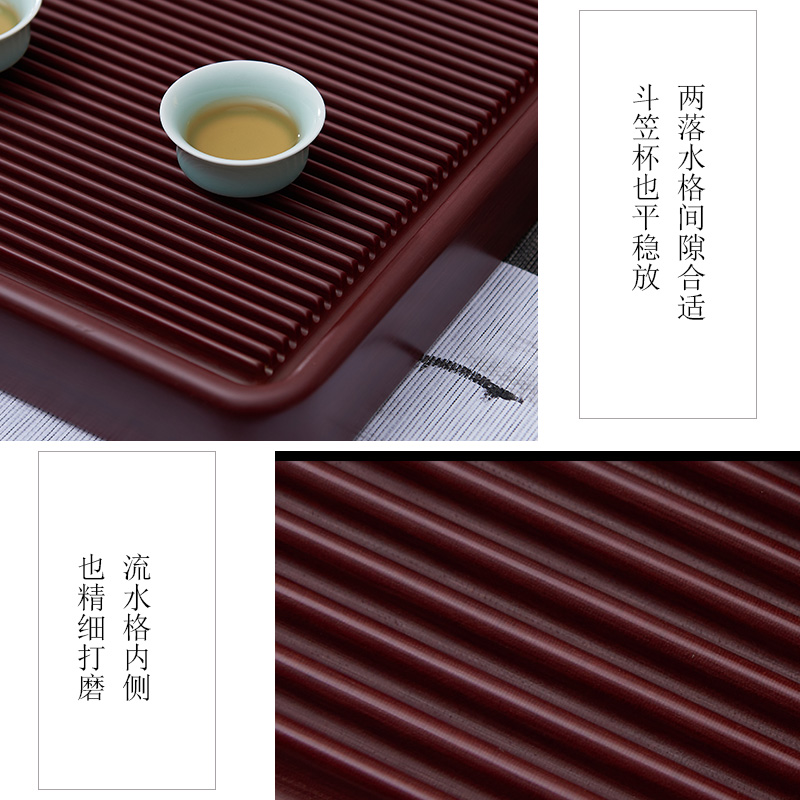 Han and tang dynasties tea bakelite tea tray tea sets of I and contracted household rectangle electric bakelite tea tray was dry sea terms drainage