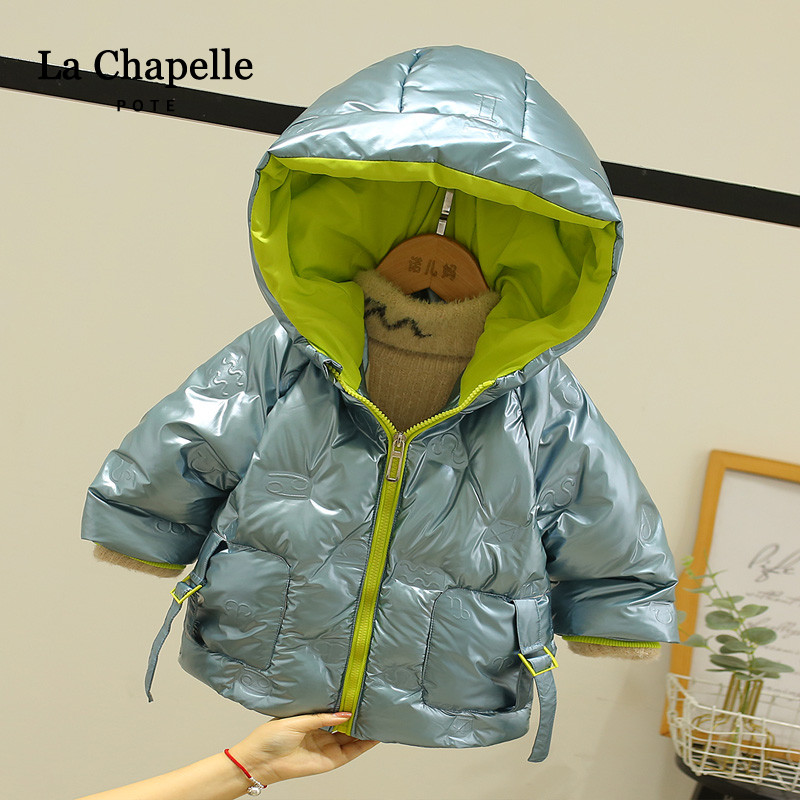 Lashabelle boy down cotton clothes children laid cotton jacket girl baby winter dress plus suede cotton padded jacket baby 2020 children