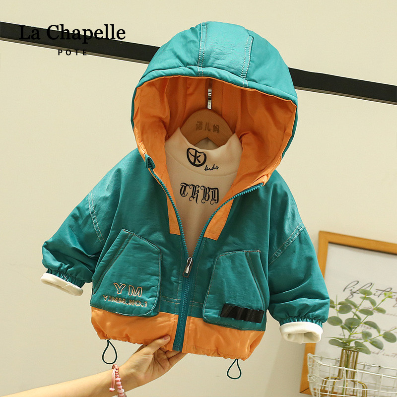La Chapelle children's cotton clothes baby cotton thick coat boys cotton clothes baby autumn and winter clothes Korean version of foreign style girls