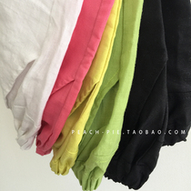 Clearance spot A variety of styles of anti-slip shorts cotton and linen turnip pants men and women children loose bloomers parent-child clothing