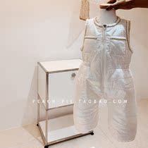  Spot high-end{Peach pie}Korean childrens clothing 2020 Winter girls thin cotton zipper jumpsuit Jumpsuit 115