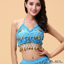 New Indian dance performance suit practice costume special belly dance Chiffon sexy little lotus leaf bra top