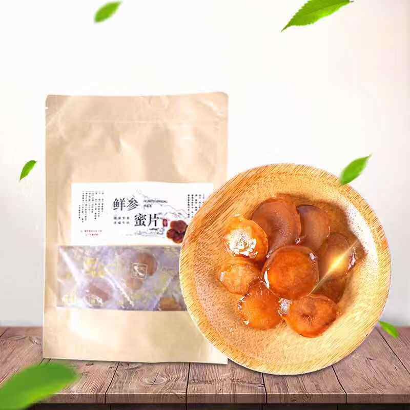 Ready-to-eat fresh ginseng honey tablets portable Changbai Mountain fresh ginseng lozenges honey preserves fresh ginseng tonic snack nutrition