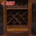 Ailvju Phong cách mới của Trung Quốc tất cả đồ nội thất bằng gỗ nguyên khối Tủ bên gỗ Ujin Tủ rượu nhỏ bằng gỗ rắn Tủ đựng đồ bên tủ - Buồng