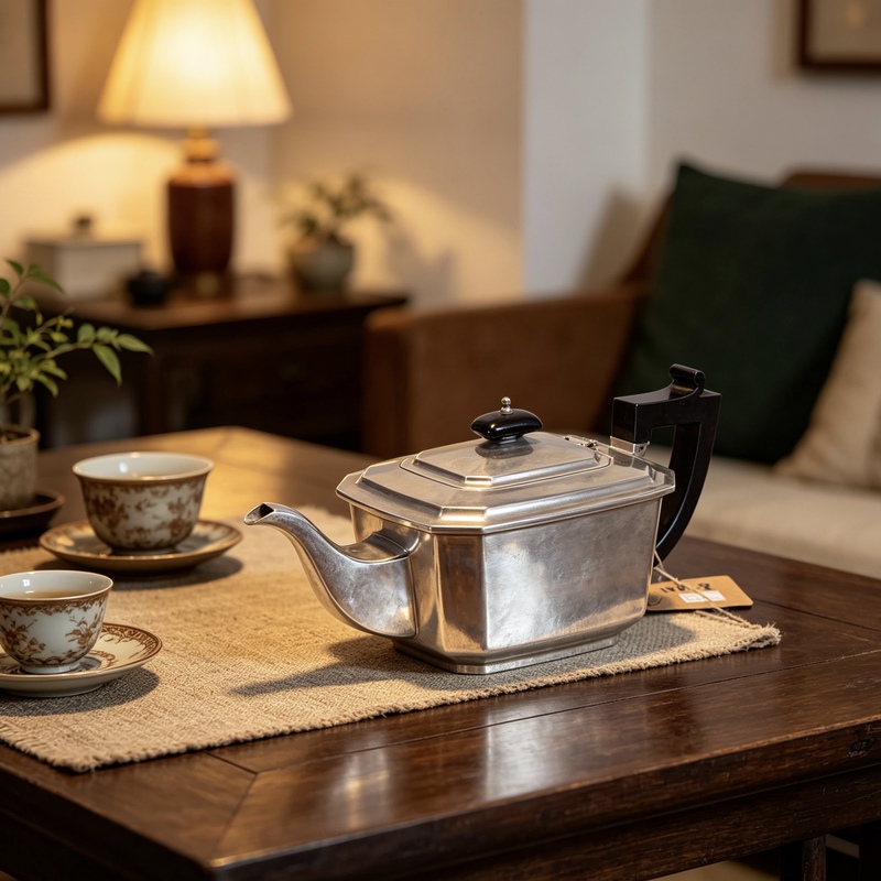 1910 British Silver-Plated Teapot Tea Set Vintage Collectible Retro Living Room Study Decoration Real Shot Authentic Product 1910 British Silver-Plated Teapot Tea Set Vintage Collectible Retro Living Room Study Decoration Real Shot Authentic Product