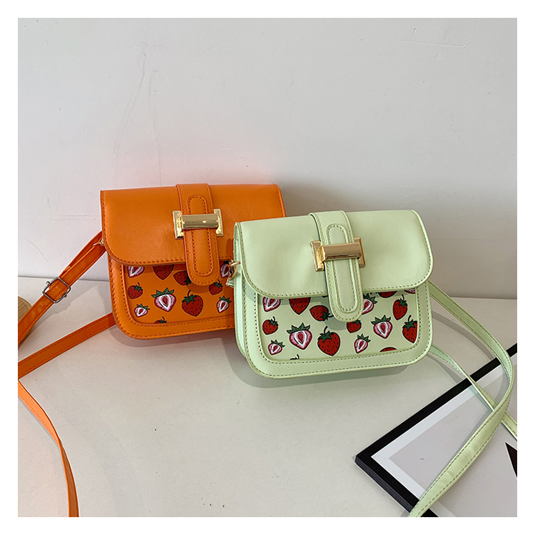 Women's Small Pu Leather Fruit Strawberry Cute Streetwear Square Magnetic Buckle Shoulder Bag display picture 90