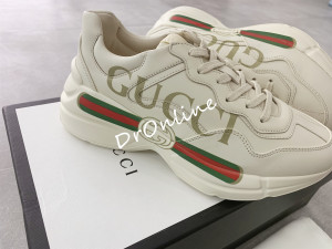 【国内现货】GUCCI/古奇 20Fw Rhyton 白色 腰带logo 老爹鞋