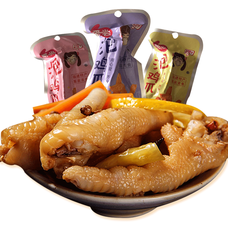 爱尝泡鸡爪泡椒香辣清香泡爪网红泡椒凤爪卤味