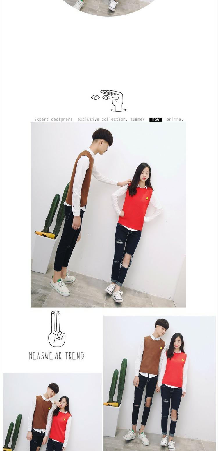 Vest nam xã hội ulzzang gió đại học Phiên bản Hàn Quốc của áo len mùa đông vest không tay áo len nam áo khoác cardigan học sinh