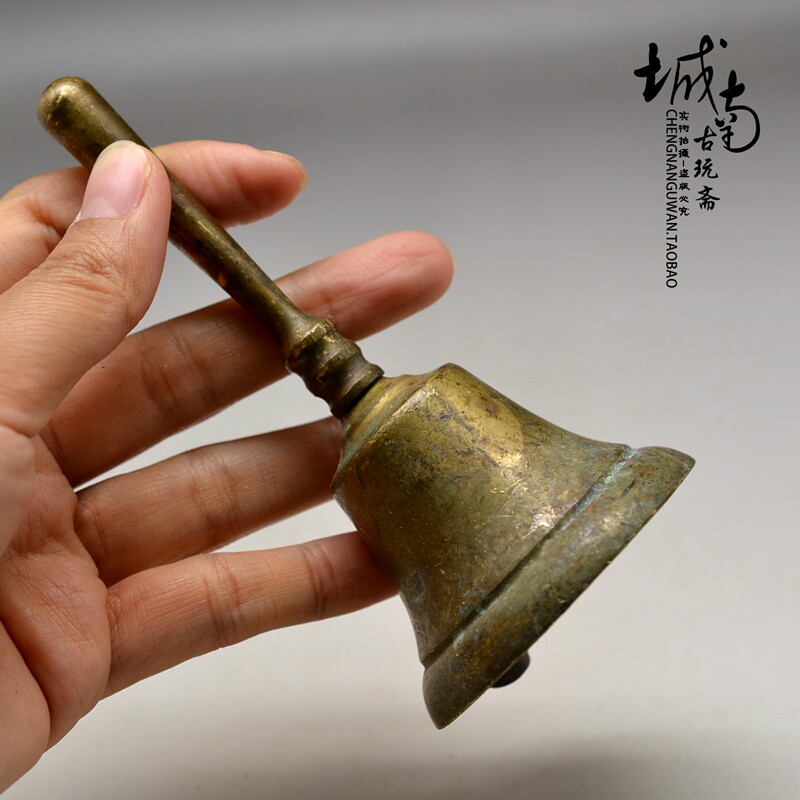 Western brass hand-cranked Bell competition swimming church Christmas meal grocery old items antique antique antique