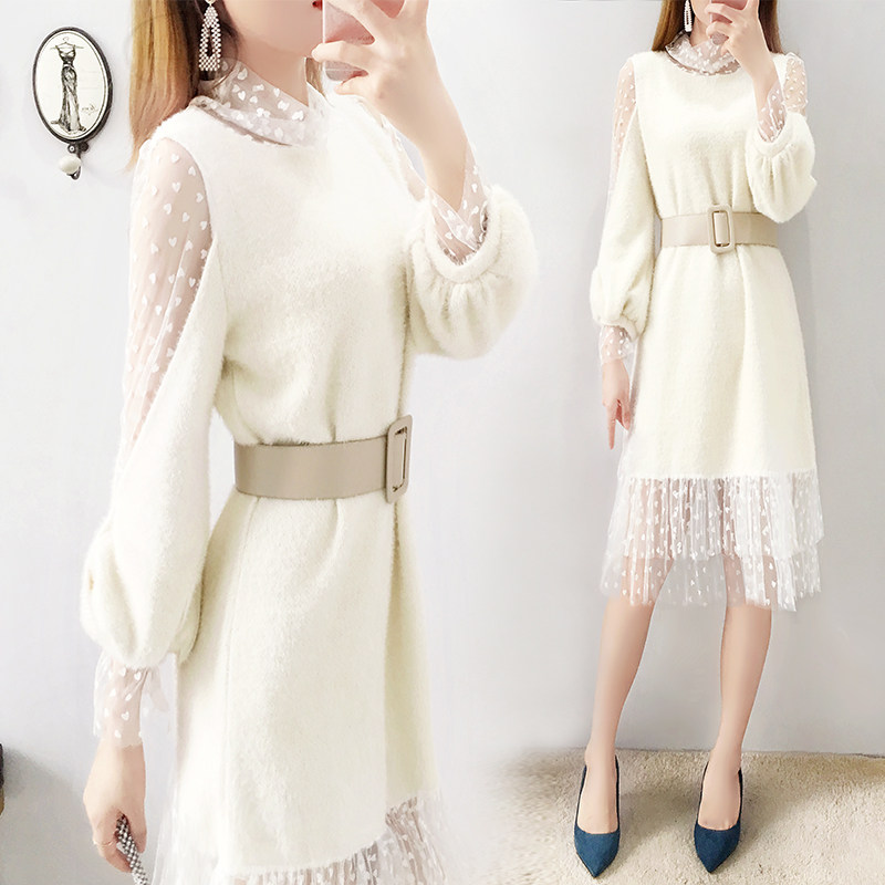 Ferret Skirt Children Fall Ocean Dress 2022 New Fall Fashion Temperament goddess Fan clothes casted to slim fit