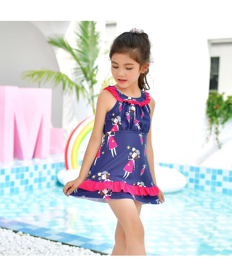 Đồ bơi bé gái dễ thương Đồ bơi trẻ em nữ chia nhỏ chơi nước áo tắm cho bé