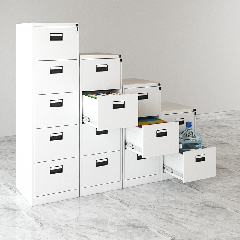 File Cabinet with Hanging File Clips, Office File Cabinet, A4Fc Metal Contract Filing Cabinet, Drawer-Type Desk-Side Cabinet