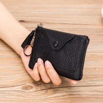 Day Style Zero Wallet Womens Genuine Leather Small 2019 New short Mini minimalist Thin Zero Money Bag Casa Coin Bag