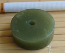 (Antique) (Versatile) (Jade material is warm and moist) Qinghai Jade (green and yellow material)----Pendant