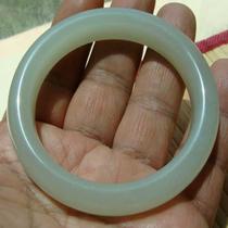 (Self-produced and sold) (Jade material is warm and delicate) Qinghai Jade (greenish-white to white material)--Bracelet--6#