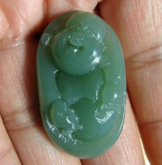 Russian jasper ---- smile often open pendant ---- 2 #