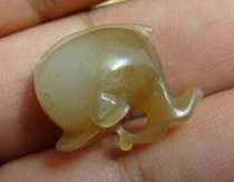 Qinghai Jade (old sugar jade)----dolphin pendant----2#