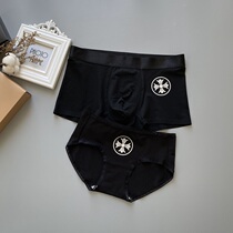 Couple underwear pure cotton high-end comfortable and breathable personality black sexy couple underwear