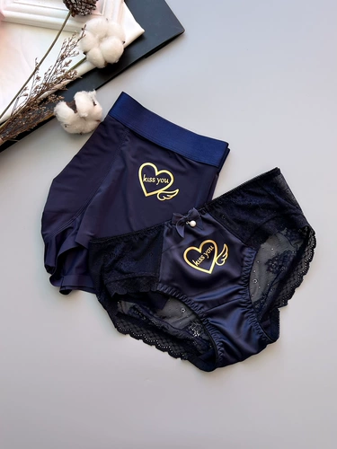 Шелковое шелковистое милое сладкое нижнее белье для влюбленных, сексуальные комфортные штаны