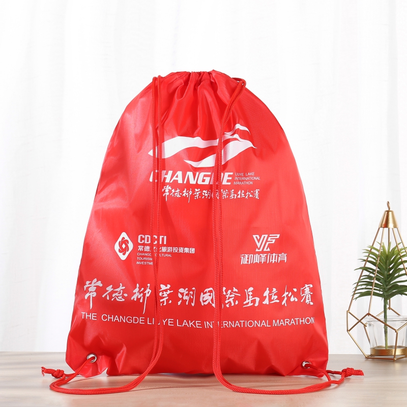 Marathon bunches pocket set to oxford cloth finish pack Print LOGO Sorope bag bookmaking Springboard ROPE-TO-SHOULDER BAG